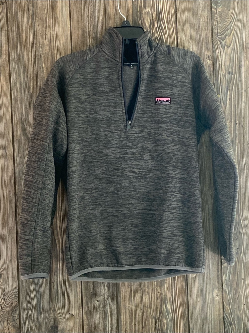 Simply Southern Women’s Heather Charcoal Quarter-Zip Pullover